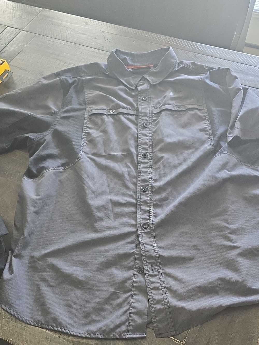 Harley Davidson Mens Moisture Wick Short Sleeve Button-up. Flaws. 2xl